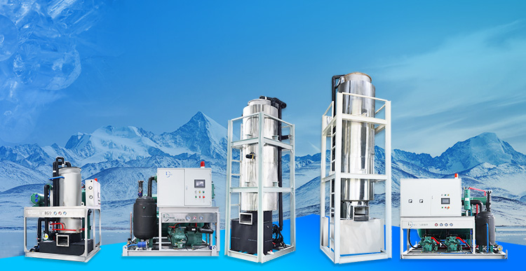 maquina de hielo en tubo