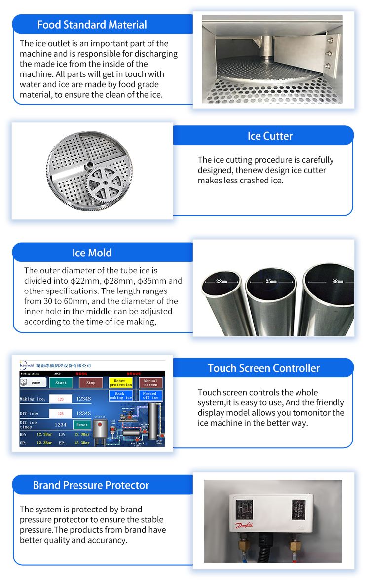 tube ice maker accessories details Chi tiết phụ kiện máy làm đá ống intrgrated