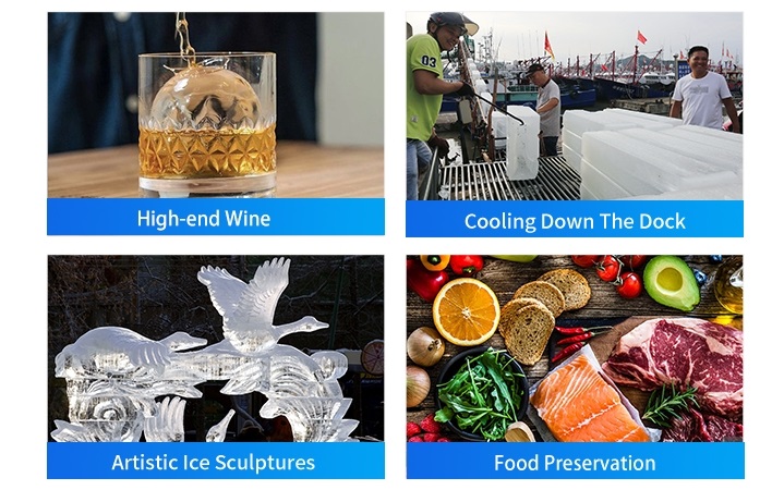 ứng dụng máy làm đá viên