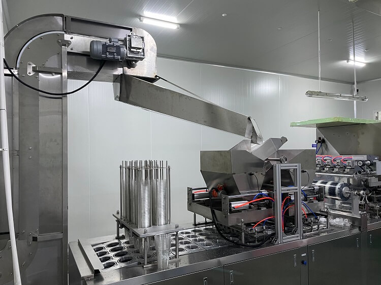 dây chuyền sản xuất đá cốc 2