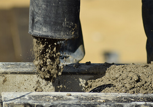 Ứng dụng đá vảy để trộn bê tông