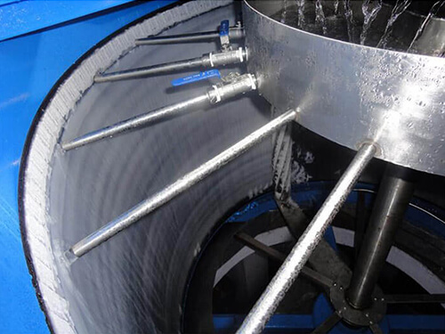 hệ thống phun nước bằng vảy băng 