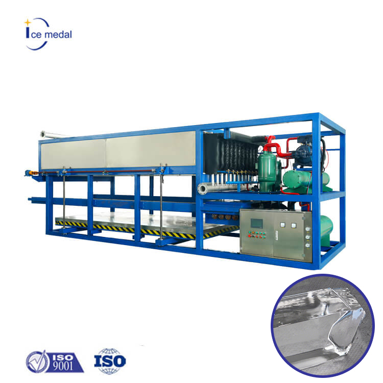 Icemedal 5 tấn mỗi ngày làm mát trực tiếp máy băng khối cho nhà máy đá