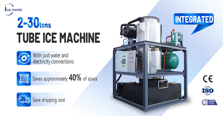 ice tube machine Máy đá tích hợp