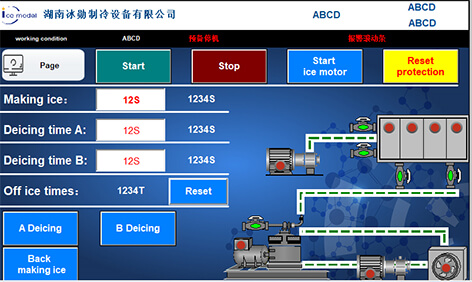 máy làm đá viên PLC