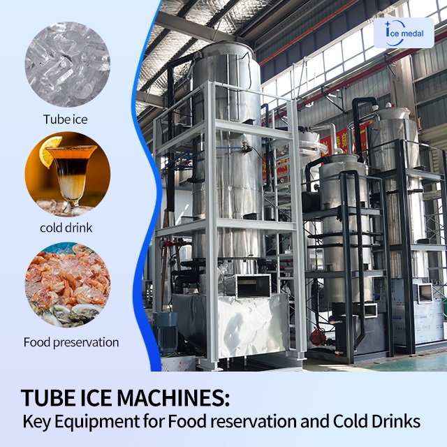 Máy làm đá ống: Thiết bị chính để bảo quản thực phẩm và đồ uống lạnh