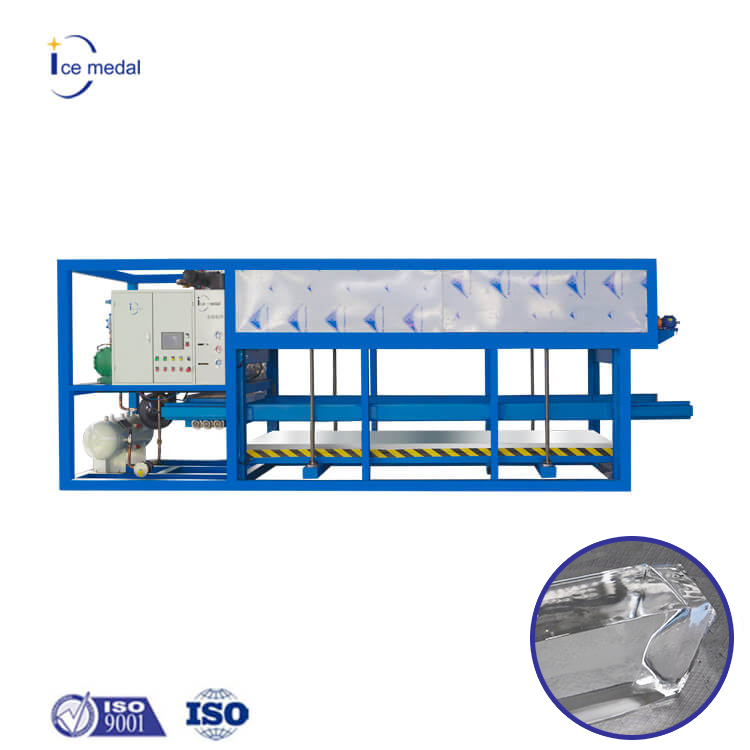 Icemedal 5 tấn mỗi ngày làm mát trực tiếp máy băng khối cho nhà máy đá