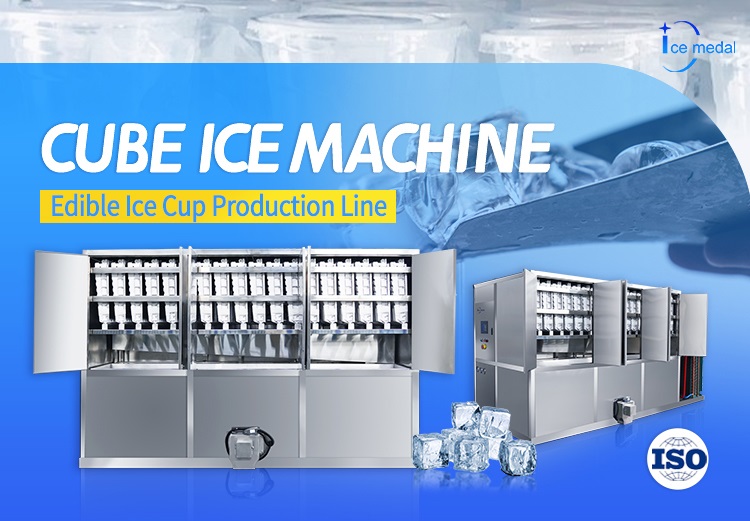Dây chuyền sản xuất đá ăn được hoàn toàn tự động Icemedal