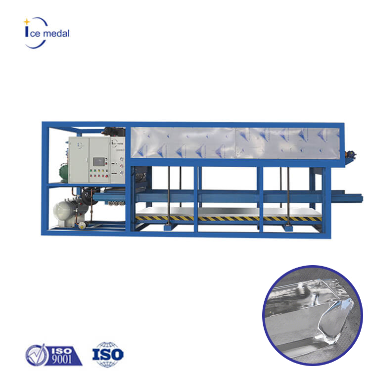 Icemedal 5 tấn mỗi ngày làm mát trực tiếp máy băng khối cho nhà máy đá