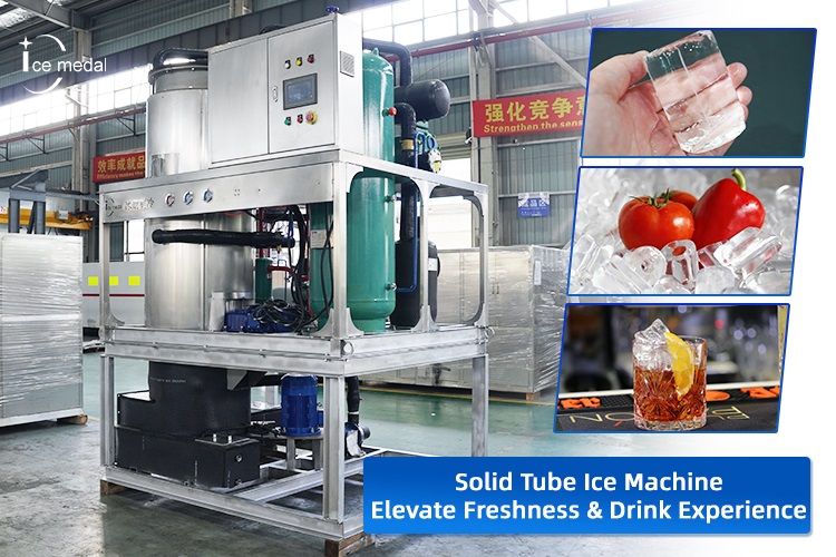 Máquina De Hielo Industrial En Tubo Sólido: Mejore La Frescura và La Experiencia De Sus Bebidas