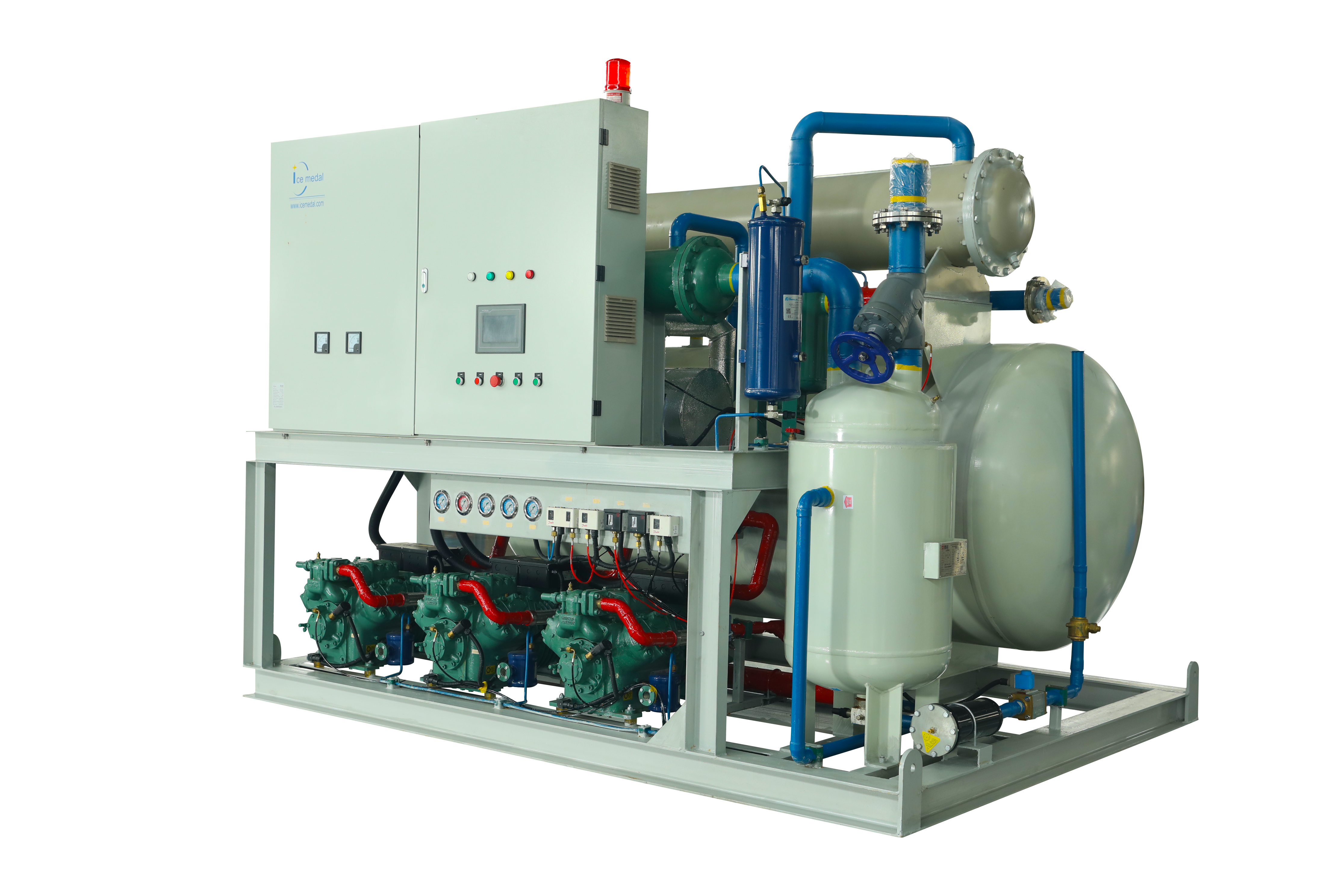 ống máy làm đá Thiết kế máy nén song song