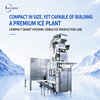 Dây chuyền sản xuất đá viên ăn được nhỏ gọn 5 tấn/24H với đóng gói tự động 