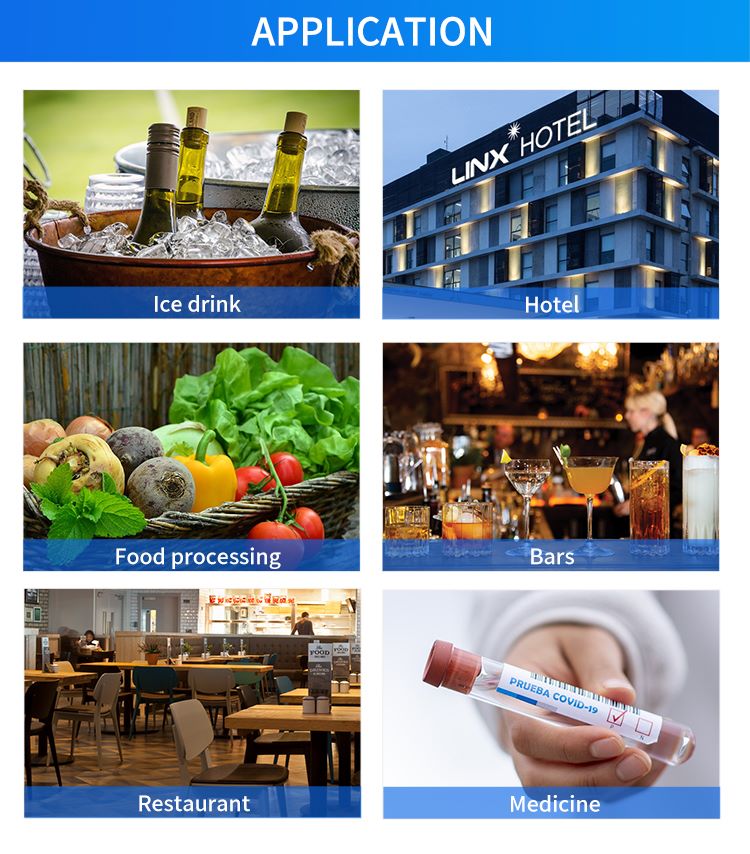 Multi-Scenario Uses of Industrial Tube Ice Maker in Food Service Máy làm đá viên dạng ống làm đá đồ uống, khách sạn, chế biến thực phẩm, quán bar, nhà hàng & thuốc